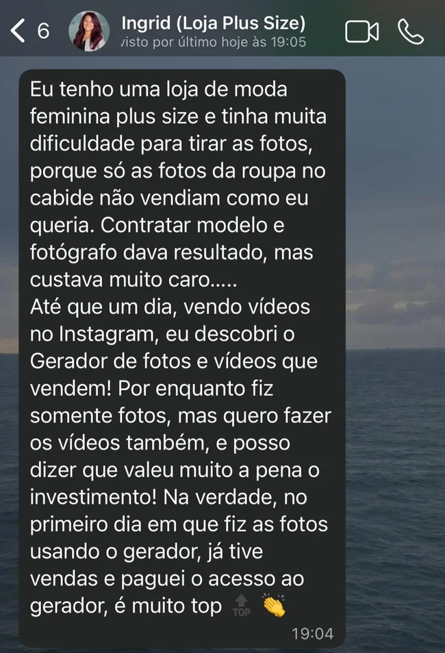 Depoimento em imagem