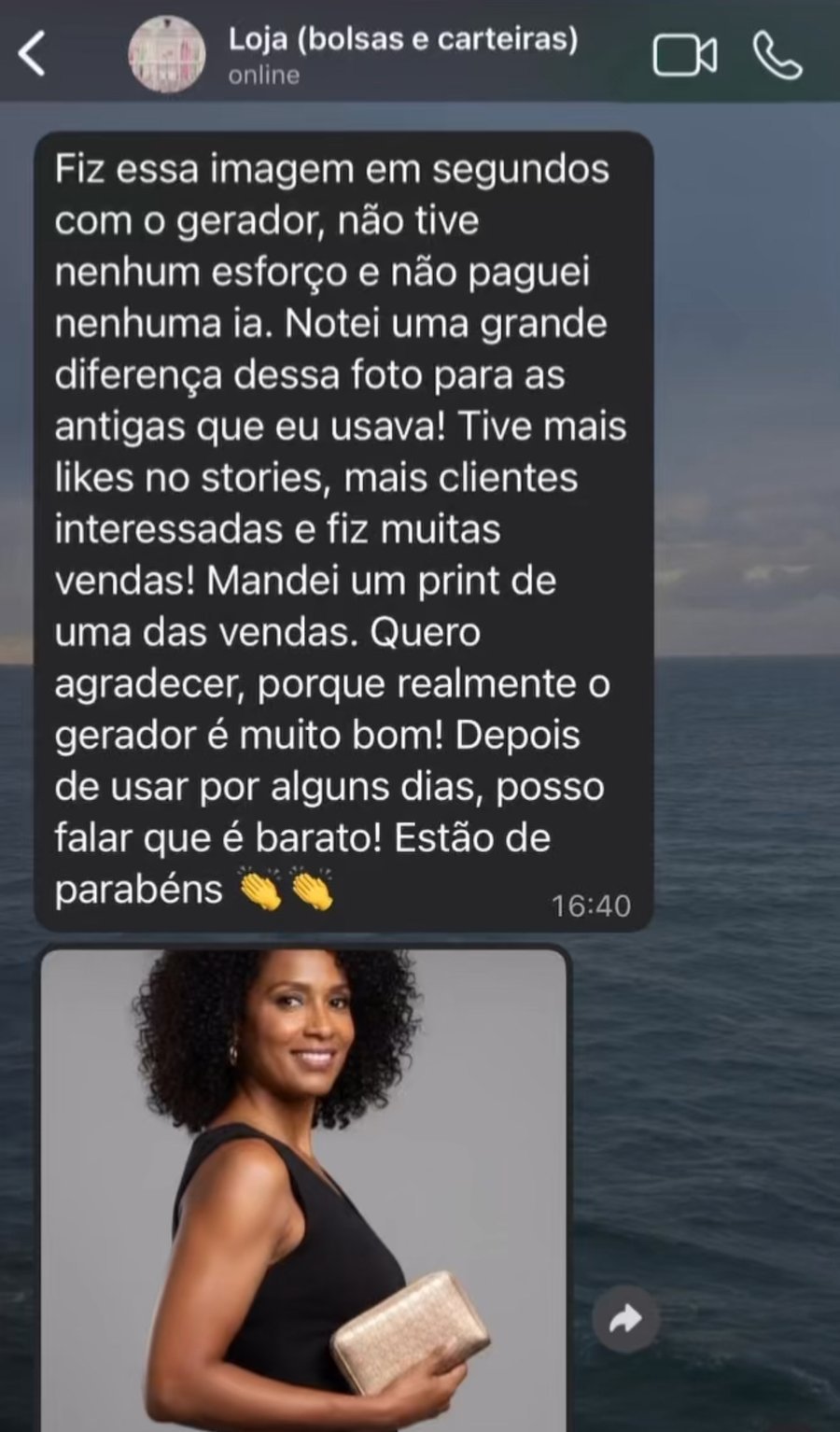 Depoimento em imagem